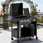 Barbecue Grill Gas Grill with Side Burner