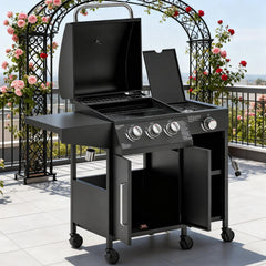 Barbecue Grill Gas Grill with Side Burner