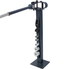 Pedestal Floor Compact Bender 7 Dies Versatile Compact Metal Tubing Bender 44' Mount Powdercoat Telescoping Handle Maximum 5/8" Thick 1-15/16" Width