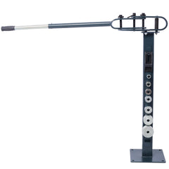 Pedestal Floor Compact Bender 7 Dies Versatile Compact Metal Tubing Bender 44' Mount Powdercoat Telescoping Handle Maximum 5/8" Thick 1-15/16" Width