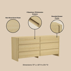 Dresser in Natural Oak