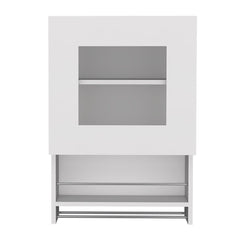 Kitchen Wall Cabinet Papua, Three Shelves, White Finish