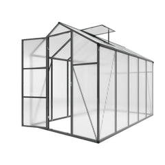 Newly marketed Gain height windproofaluminum greenhouse 6x10 FT Polycarbonate Greenhouse Raised Base and Anchor Aluminum Heavy Duty Walk-in Greenhouses for Outdoor Backyard in All Season