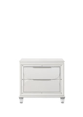 Tarian Pearl White Finish Nightstand