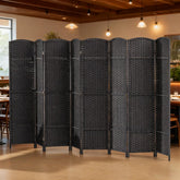 8 Panel Folding Room Divider Screen Privacy Screen Freestanding