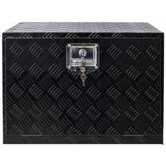 24inch Aluminum tool box,heavy duty truck bed tool box,outdoor trailer pickup storage tool box,RV storage organizer,underbody box w/lock keys,black