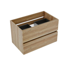 Grace 30 Rough Oak+Rough Oak Bathroom Vanity with double Soft Drawers, Wall Mounted Floating Bathroom Vanity for Modern Bathroom, KD