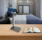 Modern LED Desk Lamp with USB & Power Outlet