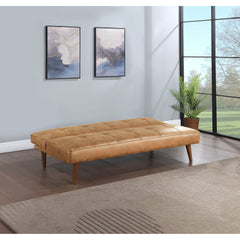 Ralston Saddle Brown Upholstered Convertible Sofa Bed