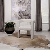 Verda White Upholstered Accent Side Chair