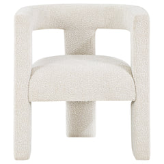 Verda White Upholstered Accent Side Chair