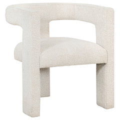 Verda White Upholstered Accent Side Chair
