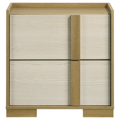 Lincoln Natural 2-drawer Nightstand Bedside Table