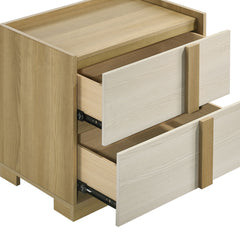 Lincoln Natural 2-drawer Nightstand Bedside Table