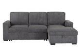 Melody Grey Sectional with Pullout