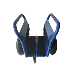 Super Weight 1000 LBS Heavy Duty Panel Dolly, Slab Dolly, Two Nice Handles, 10" Solid Rubber Tires,, All-Terrain Movement for Heavy Drywall Sheet & Door Material (Blue)