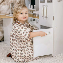 Qaba Large Play Kitchen with Full Set of Appliances for a Modern Day Pretend Kitchen, Tons of Storage, Corner Play Kitchen Set with Sound Effect, Educational Pretend Role Playset Game