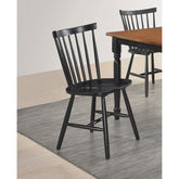 Hayward Black Wood Dining Side Chair (Set of 2)