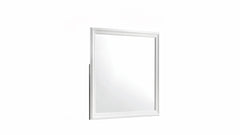 Blaze Modern Style Mirror Made with Wood in White (Only Mirror) same as B009P286631 (CA inventory)