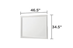 Soul Modern Style Mirror Made with wood in White(Includes Mirror Only) same as B009P309602 (CA inventory)