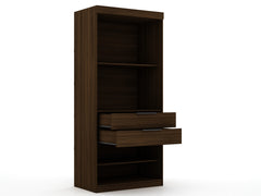 Wardrobe Closet in Chestnut Brown