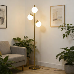 Tree Standing Lamp,3-Light Floor Lamp