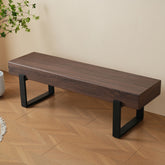 59" Dining Bench, Farmhouse Indoor Kitchen Table Benches, Bed Bench, Industrial Shoe Bench, Entryway Benches