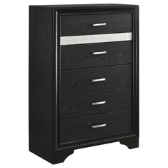 Annie Black 6-drawer Bedroom Chest