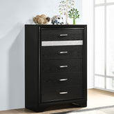 Annie Black 6-drawer Bedroom Chest