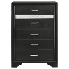Annie Black 6-drawer Bedroom Chest