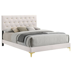 James White Upholstered Queen Panel Bed