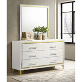 Malcolm White 6-drawer Dresser with Mirror