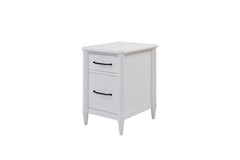 2 Drawer Filing Cabinet - White