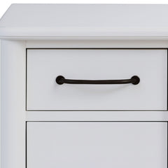 2 Drawer Filing Cabinet - White