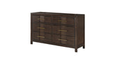 Kenzo Modern Style 6-Drawer Dresser Made with Wood in Walnut(Includes Dresser Only) same as G150108532 (NJ inventory)