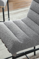 Liana 17.75"W Gray Boucle Fabric Counter Height Chair
