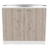 Utility Sink Vernal, Kitchen, Smokey Oak / Light Gray