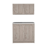 Cabinet Set Zeus, kitchen, Light Gray