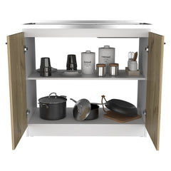 Utility Sink Vernal, Kitchen, White / Light Oak