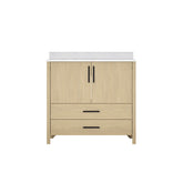 36" Bathroom Vanity Cabinet,Freestangding storage Vanity Cabinet with Countertop & Faucet Hole