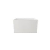 43" Acrylic Free Standing Bath tubs Modern White Soaker Tub