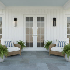 18 inch Black Integrated LED Outdoor Wall Sconce