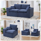 UNITED WE WIN Modular Sectional Sofa Cloud Couch,Comfy Cloud Modern Sofa,2 Seater with Cushion Covers Removable Furniture for Living Room Bedroom Apartments Dorms,No Assembly Required
