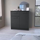 2-Door 1-Drawer Dresser Wenge