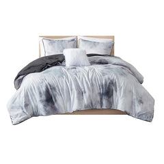 Twin/Twin XL Watercolor Tie Dye Printed Comforter Set with Throw Pillow