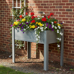 40x20x31 inch Raised Garden Bed with Legs, Elevated Wooden Planter Box for Outdoor Plants Flowers Fruits Vegetable Herb Growing