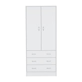 Armoire Ramey, Bedroom, White