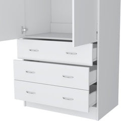 Armoire Ramey, Bedroom, White