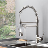 Kitchen Faucet with Pull Down Sprayer Brushed Nickel Stainless Steel Single Handle
Kitchen Sink Faucets