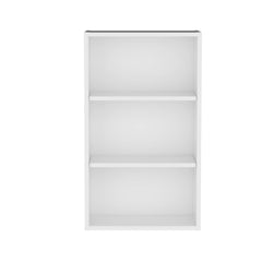 White Wall Cabinet with Open Storage